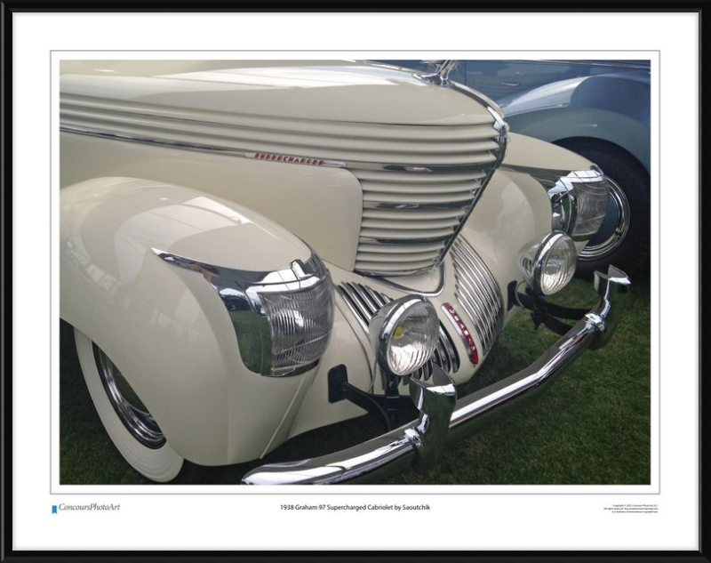 1938 Graham 97 Supercharged Cabriolet by Saoutchik / CPA307A / Color Image
