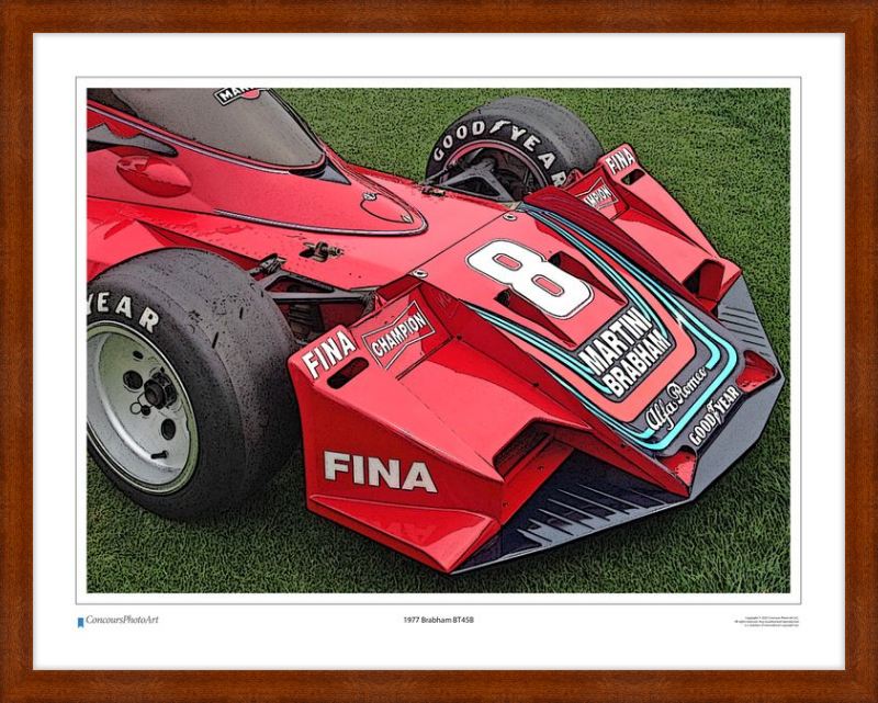 1977 Brabham BT45B / CPA412C / Stylized Image