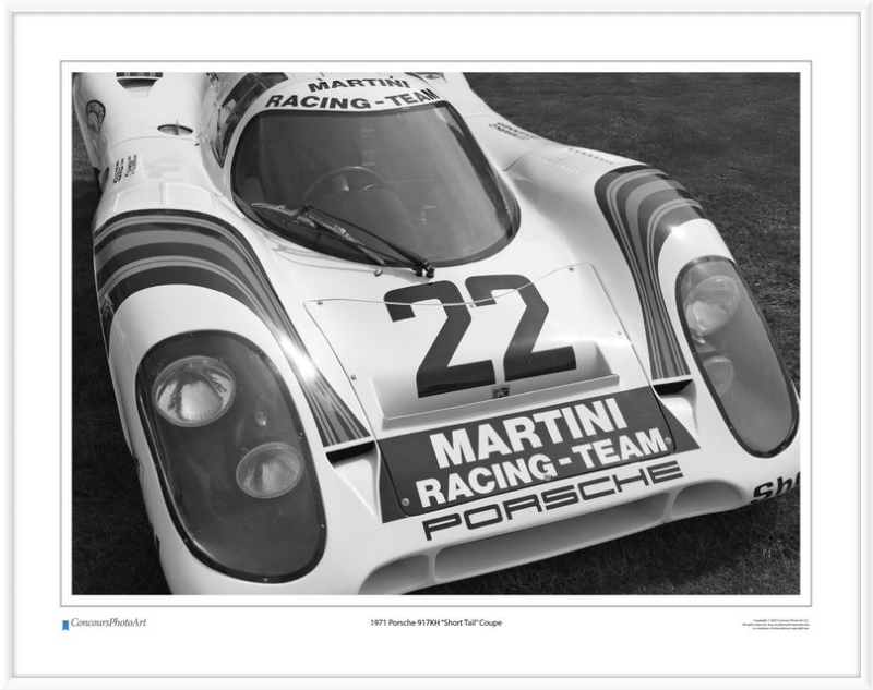 1971 Porsche 917KH "Short Tail" Coupe / CPA409B / Black and White