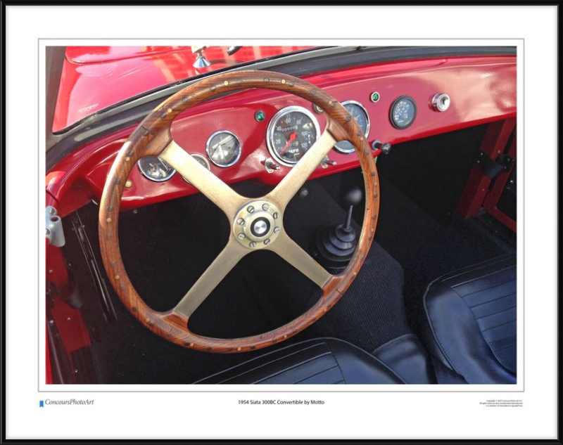 1954 Siata 300BC Convertible by Motto / CPA611A / Color Image