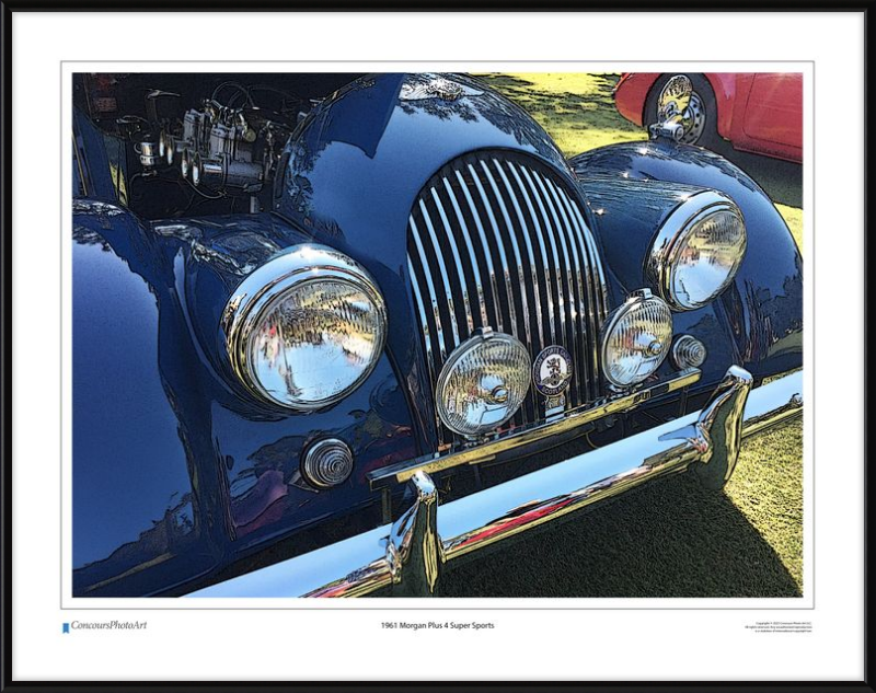 1961 Morgan Plus 4 / CPA108C / Stylized Image