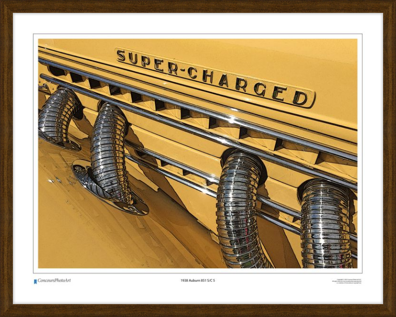 1938 Auburn 851 S/C 5 / CPA306C / Stylized Image