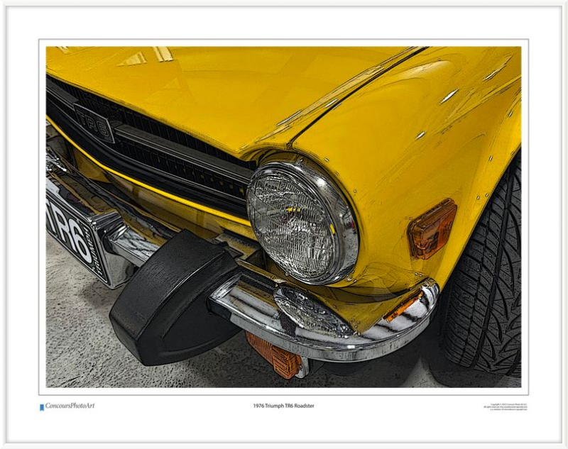 1976 Triumph TR6 Roadster / CPA109C / Stylized Image