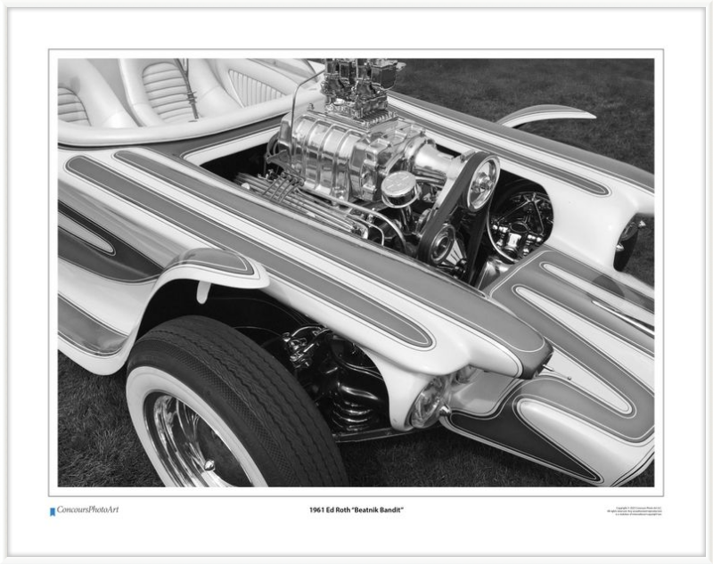 1961 Ed Roth "Beatnik Bandit" / CPA511B / Black and White