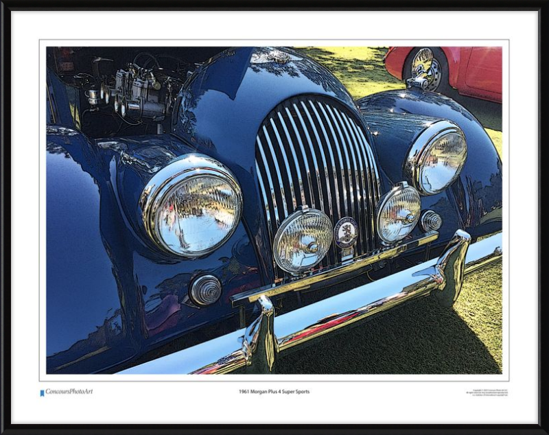 1961 Morgan Plus 4 / CPA108C / Stylized Image