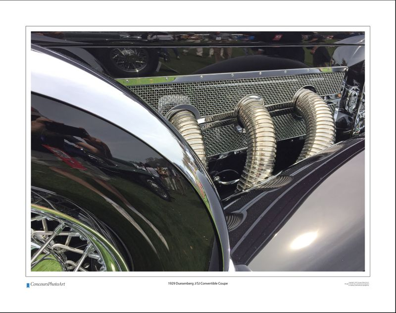 1929 Duesenberg J/SJ Convertible Coupe / CPA314A / Color Print
