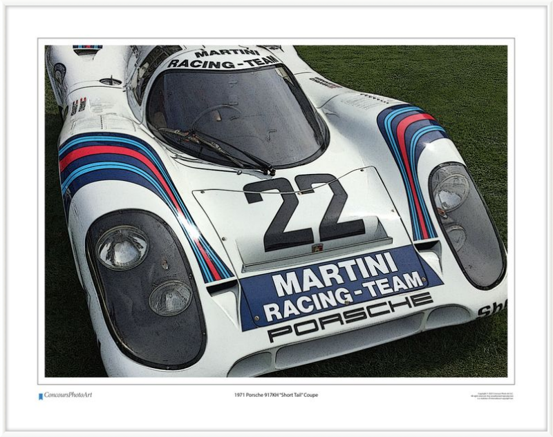 1971 Porsche 917KH "Short Tail" Coupe / CPA409C / Stylized Image