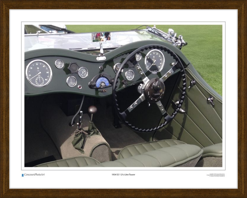 1934 SS 1 2½-Litre Tourer / CPA612A / Color Image