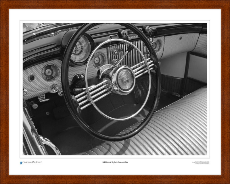 1953 Buick Skylark Convertible / CPA606B / Black and White