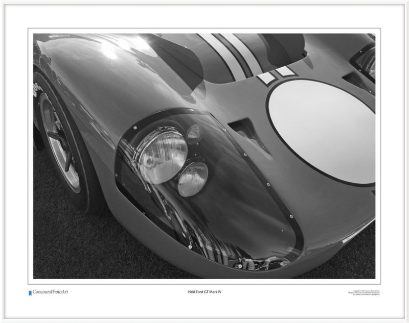 1968 Ford GT Mark IV / CPA406B / Black and White