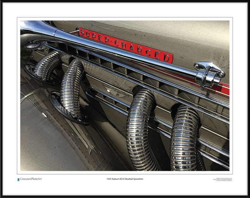 1935 Auburn 851C Boattail Speedster / CPA310C / Stylized Image