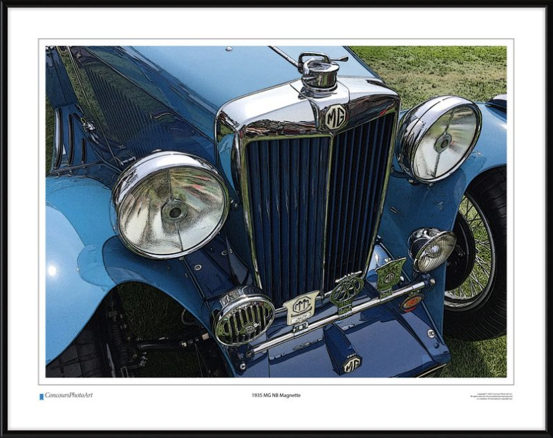 1935 MG NB Magnette / CPA105C / Stylized Image