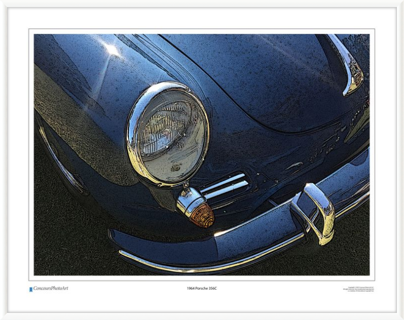 1964 Porsche 356C / CPA211C / Stylized Image