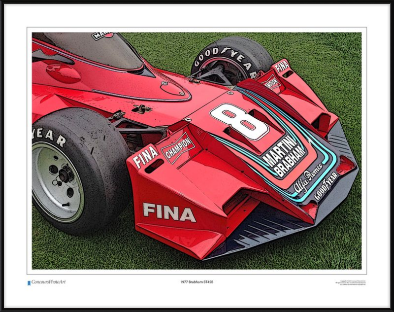 1977 Brabham BT45B / CPA412C / Stylized Image