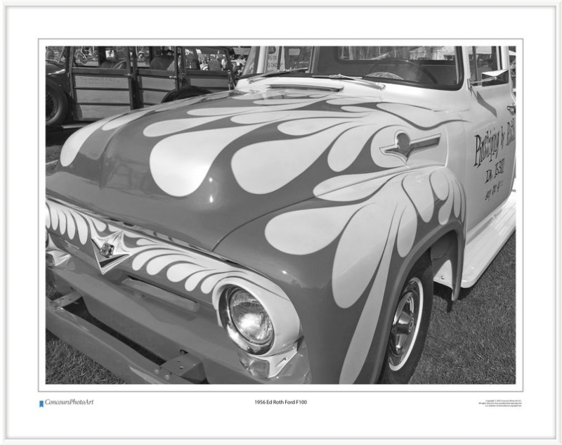 1956 Ed Roth Ford F100 / CPA504B / Black and White