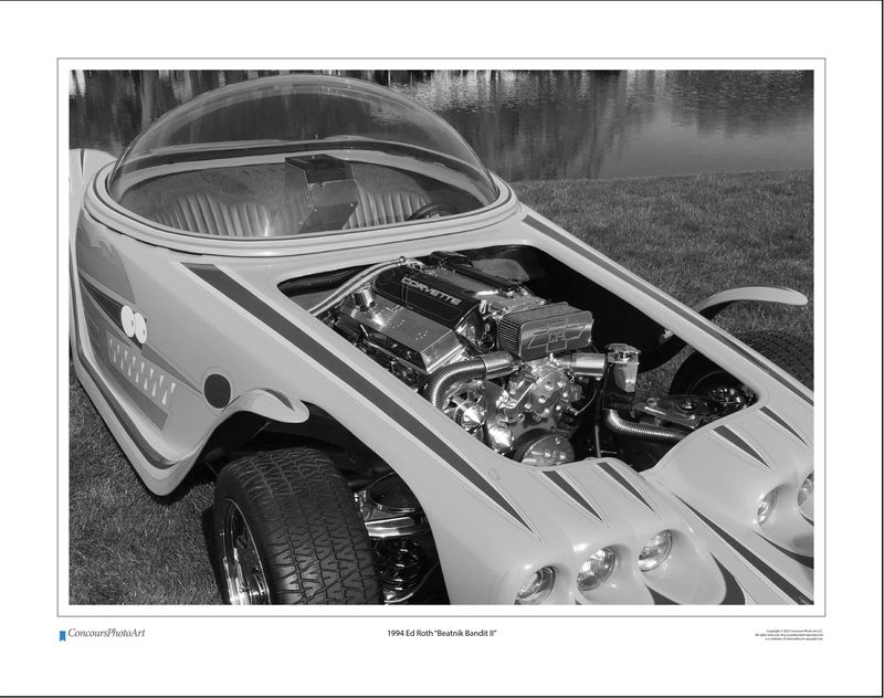 1994 Ed Roth "Beatnik Bandit II" / CPA507B / Black and White