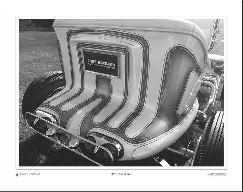 1959 Ed Roth "Outlaw" / CPA510B / Black and White