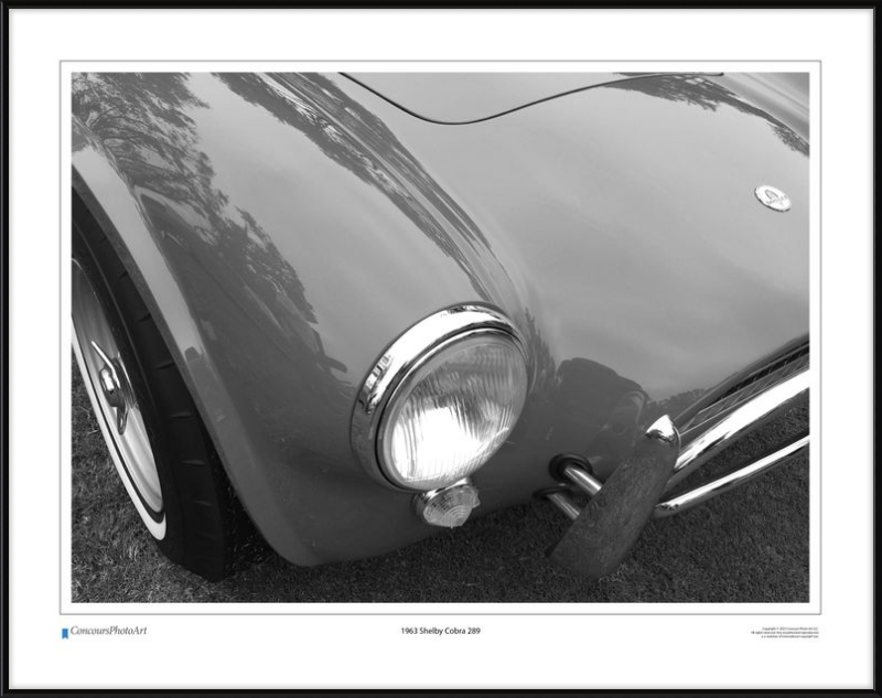 1963 Shelby Cobra 289 / CPA303B / Black and White