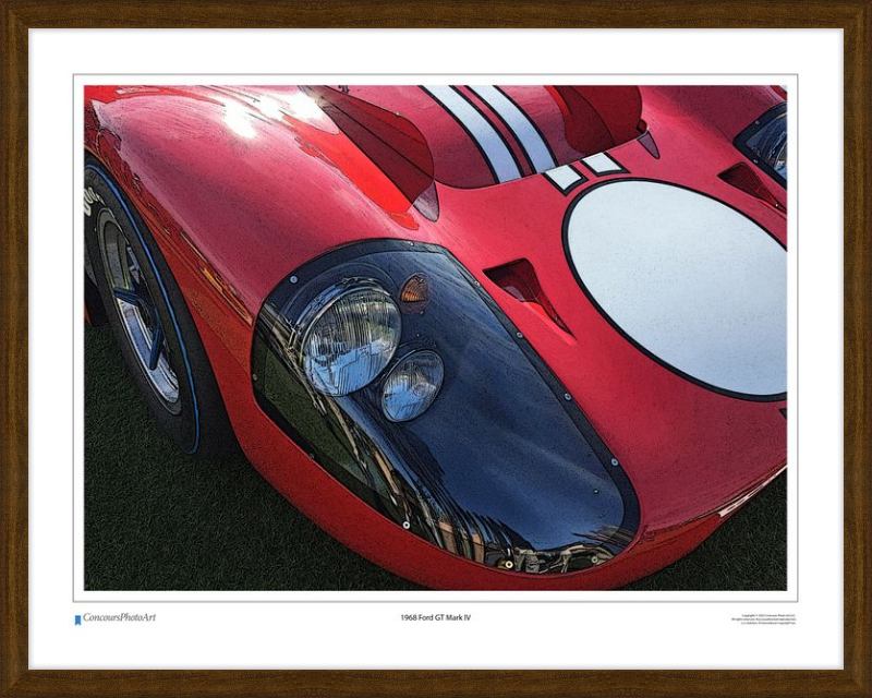 1968 Ford GT Mark IV / CPA406C / Stylized Image