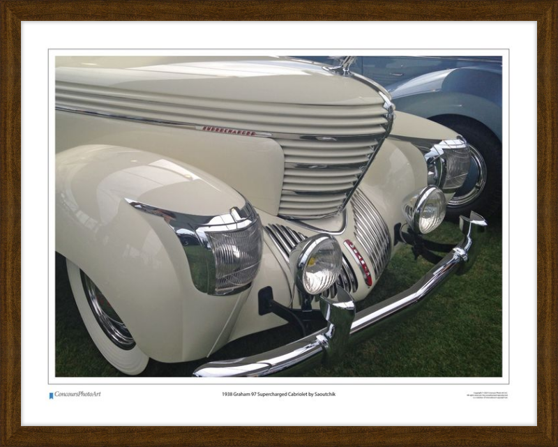 1938 Graham 97 Supercharged Cabriolet by Saoutchik / CPA307A / Color Image