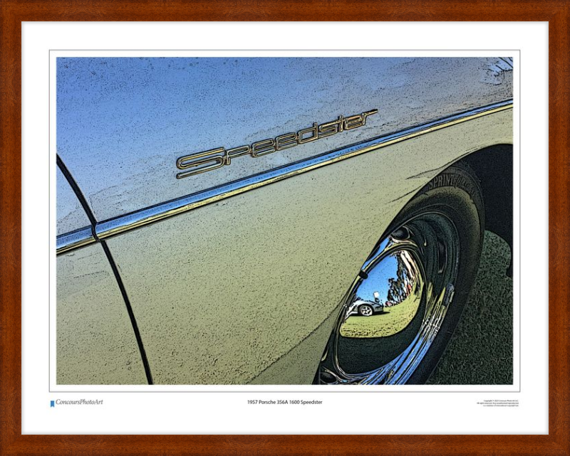 1957 Porsche 356A 1600 Speedster / CPA210C / Stylized Image