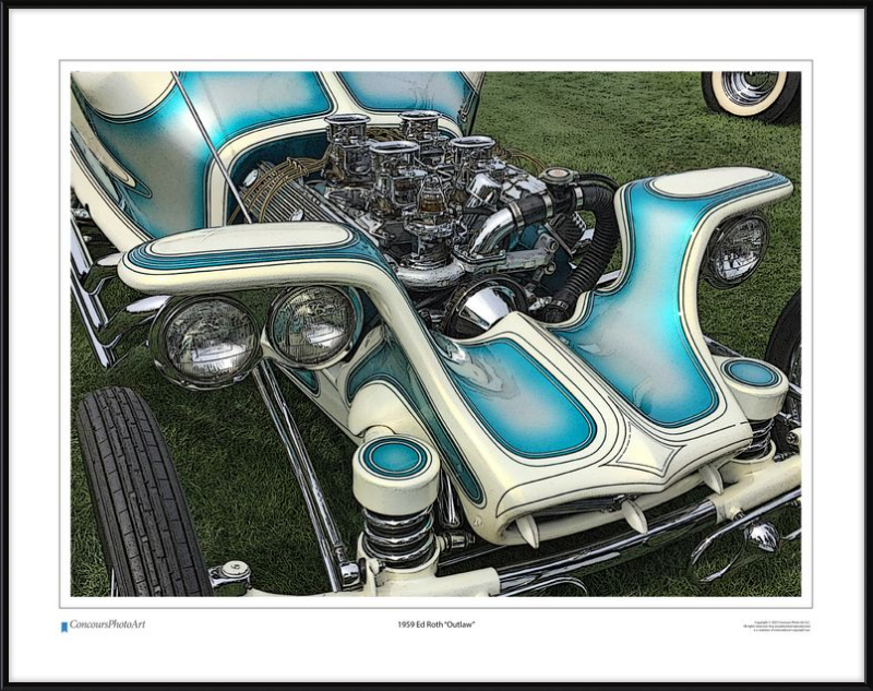 1959 Ed Roth "Outlaw" / CPA503C / Stylized Image