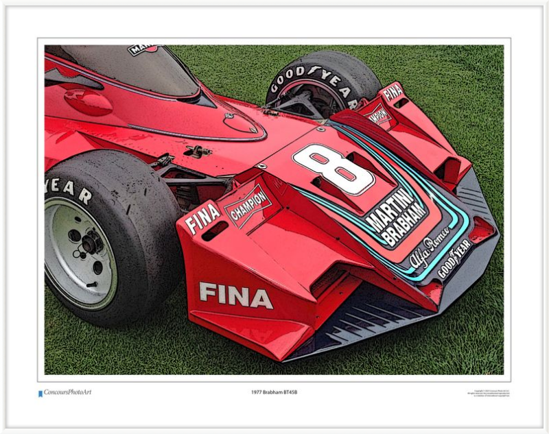 1977 Brabham BT45B / CPA412C / Stylized Image