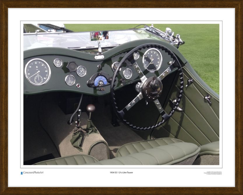 1934 SS 1 2½-Litre Tourer / CPA612A / Color Image