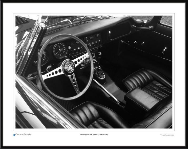 1965 Jaguar XKE Series 1 4.2 Roadster / CPA605B / Black and White
