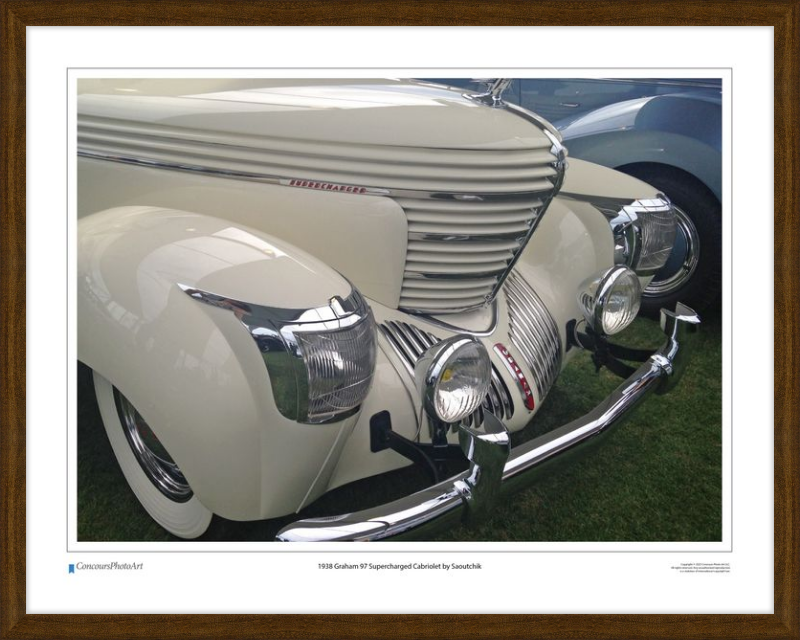 1938 Graham 97 Supercharged Cabriolet by Saoutchik / CPA307A / Color Image