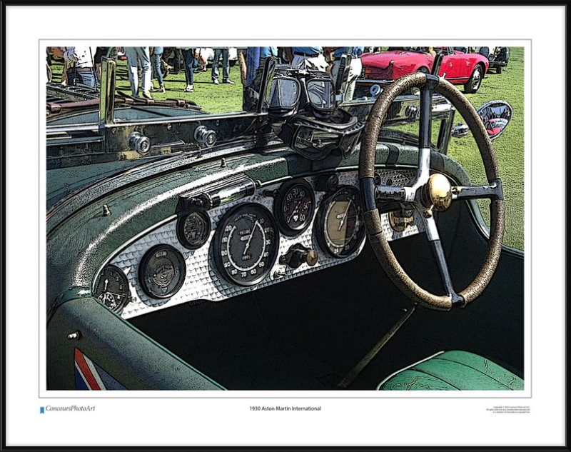 1930 Aston Martin International / CPA602C / Stylized Image