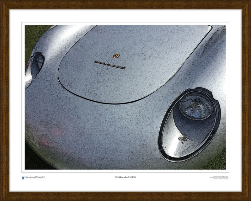 1959 Porsche 718 RSK / CPA212C / Stylized Image