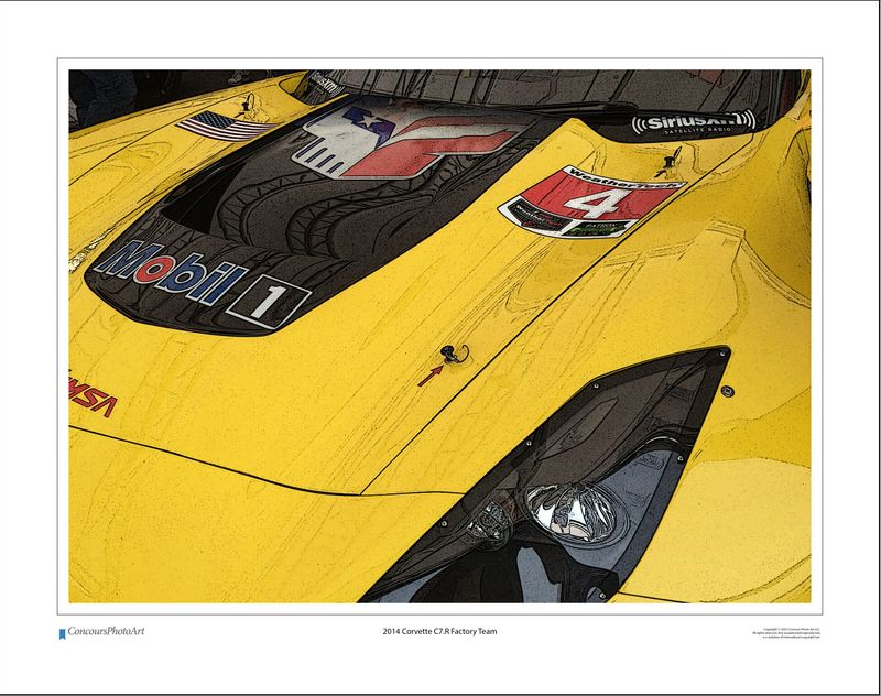 2014 Corvette C7.R Factory Team / CPA403C / Stylized Image