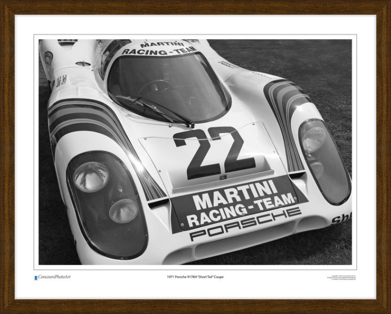 1971 Porsche 917KH "Short Tail" Coupe / CPA409B / Black and White