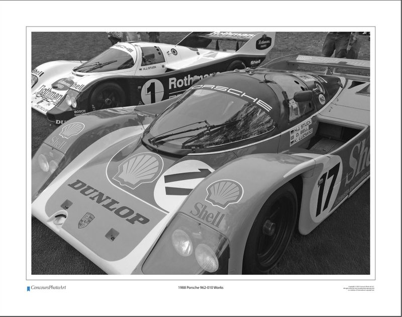 1988 Porsche 962-010 Works / CPA402B / Black and White