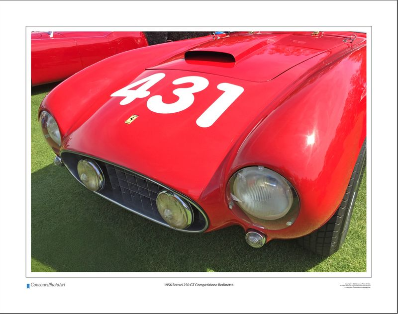 1956 Ferrari 250 GT Competizione Berlinetta / CPA408A / Color Image