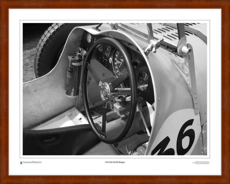 1935 MG PA/PB Midget / CPA607B / Black and White