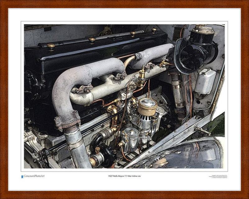 1927 Rolls-Royce 7.7-liter Inline-six / CPA702C / Stylized Image