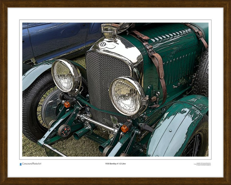 1930 Bentley 4 1/2 Litre / CPA113C / Stylized Image