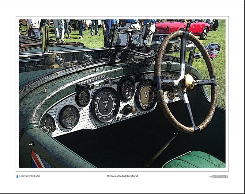 1930 Aston Martin International / CPA602C / Stylized Image