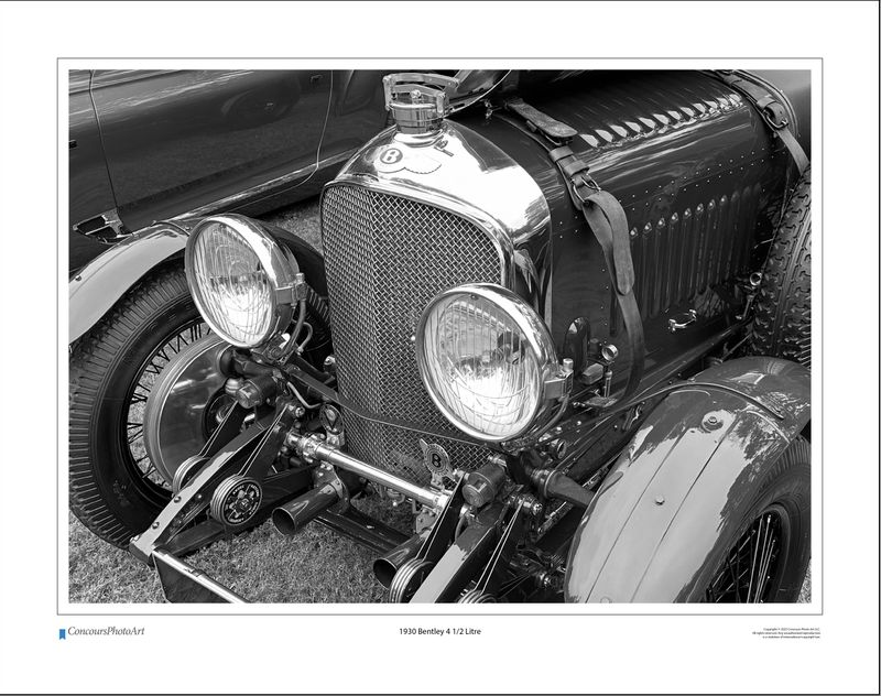 1930 Bentley 4 1/2 Litre / CPA113B / Black and White