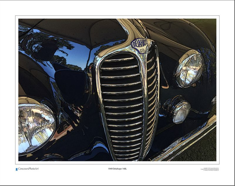 1949 Delahaye 148L / CPA207C / Stylized Image