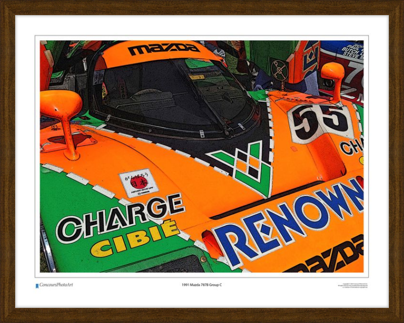 1991 Mazda 787B Group C / CPA404C / Stylized Image