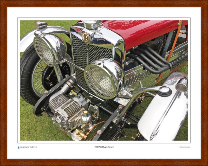 1933 MG J2 Supercharged / CPA101A / Color Print