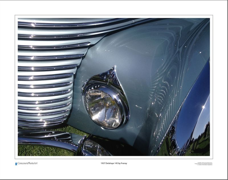 1937 Delahaye 145 by Franay / CPA204A / Color Image