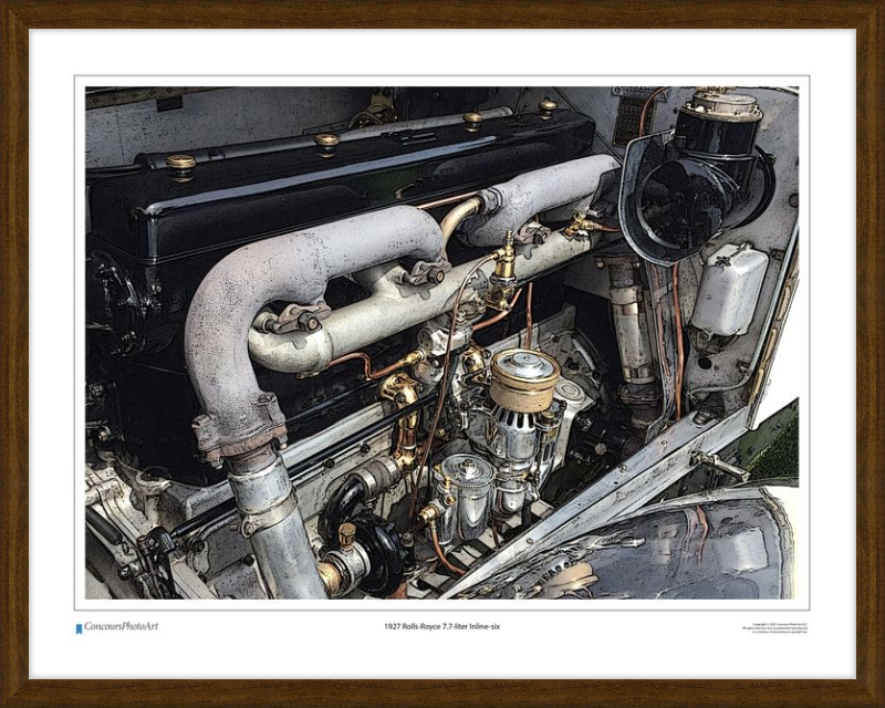 1927 Rolls-Royce 7.7-liter Inline-six / CPA702C / Stylized Image
