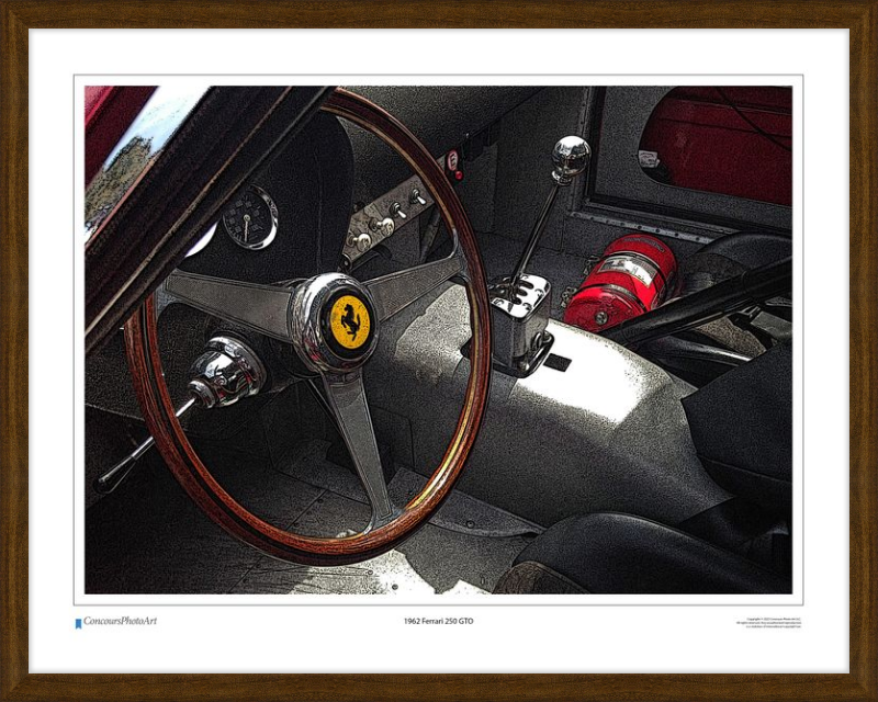 1962 Ferrari 250 GTO / CPA601C / Stylized Image