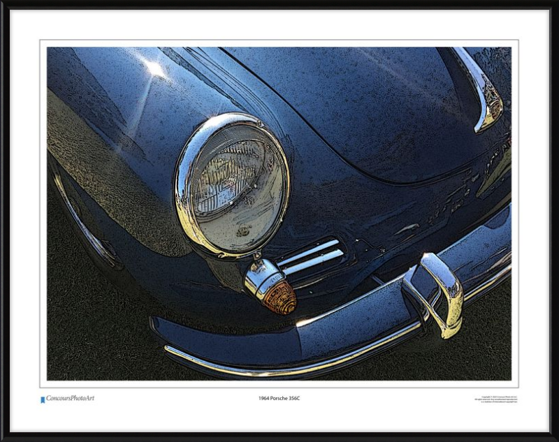 1964 Porsche 356C / CPA211C / Stylized Image