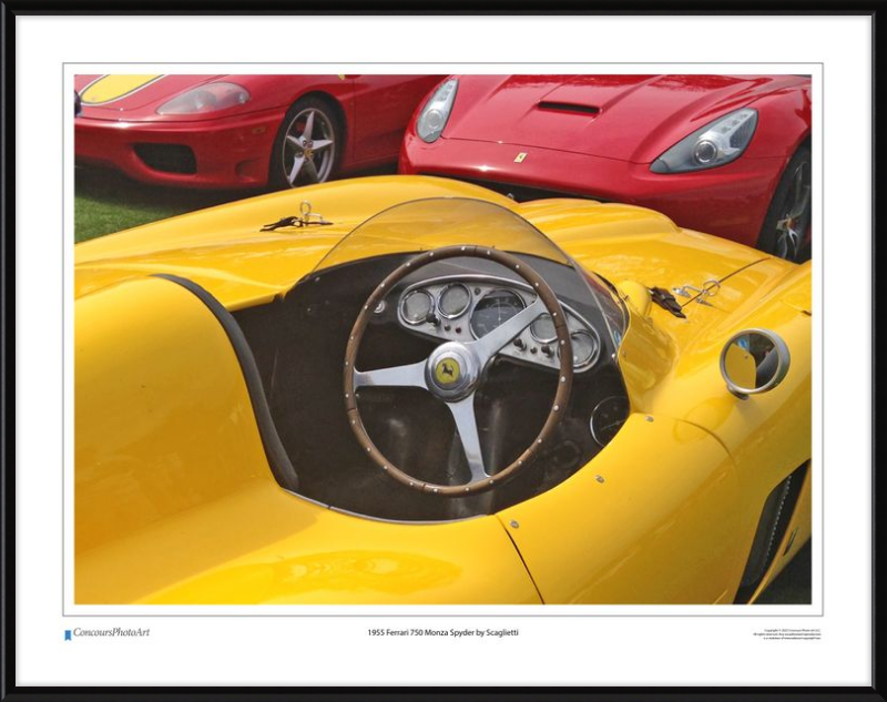1955 Ferrari 750 Monza Spyder by Scaglietti / CPA610A / Color Image
