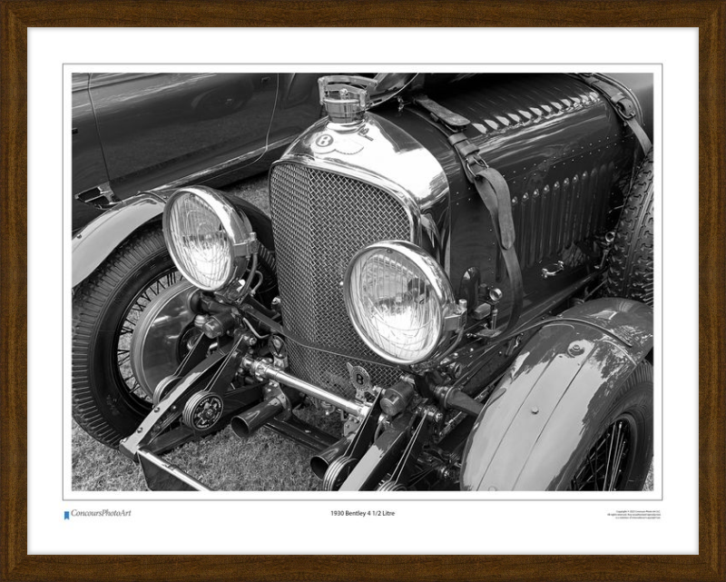 1930 Bentley 4 1/2 Litre / CPA113B / Black and White